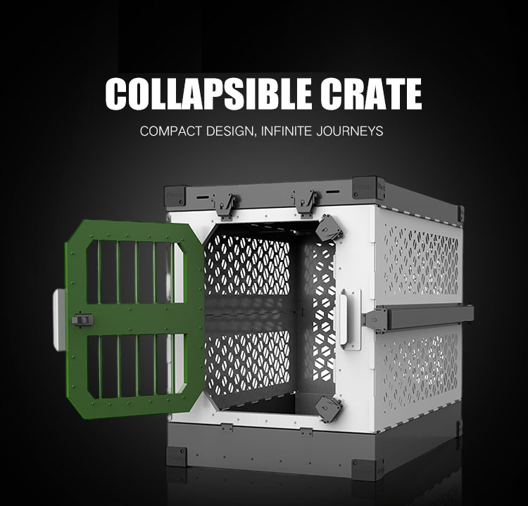 Collapsible dog crate